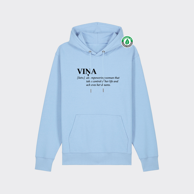 Organiskās kokvilnas hūdijs "VIŅA [lietv.]"