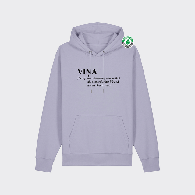 Organiskās kokvilnas hūdijs "VIŅA [lietv.]"