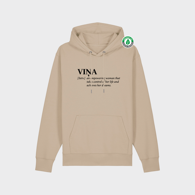 Organiskās kokvilnas hūdijs "VIŅA [lietv.]"