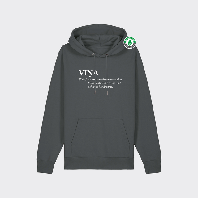 Organiskās kokvilnas hūdijs "VIŅA [lietv.]"