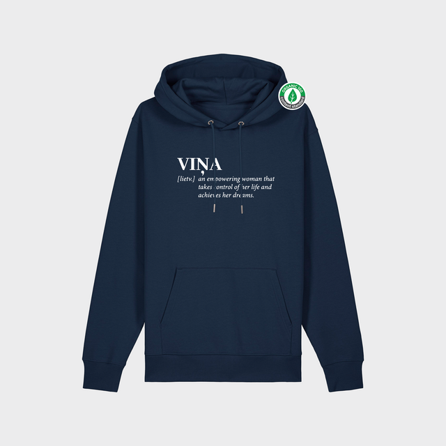 Organiskās kokvilnas hūdijs "VIŅA [lietv.]"