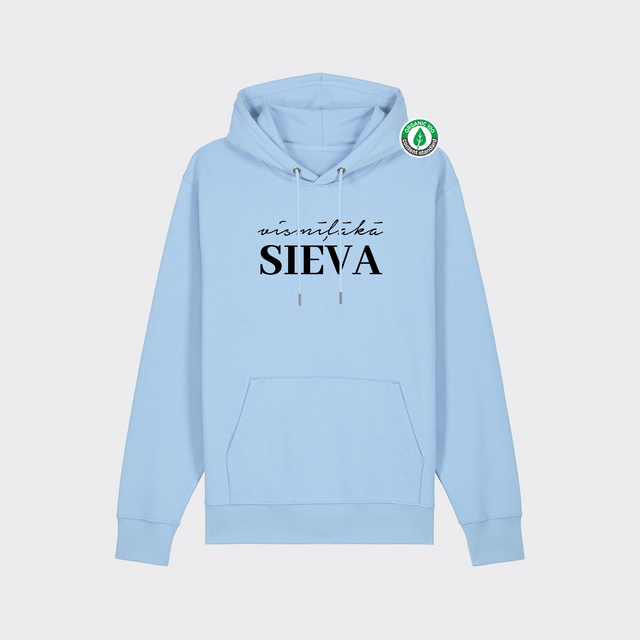 Organiskās kokvilnas hūdijs "Vismīļākā sieva"