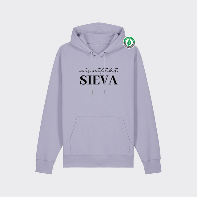 Organiskās kokvilnas hūdijs "Vismīļākā sieva"