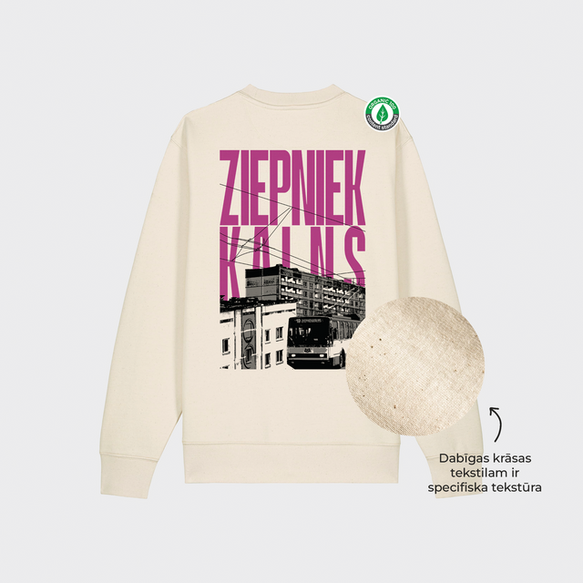 Organiskās kokvilnas džemperis "Ziepniekkalns"