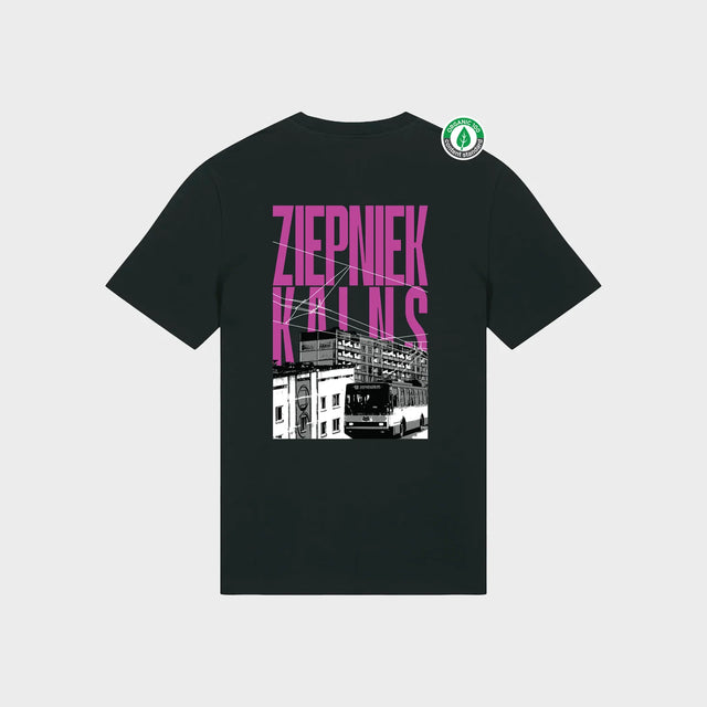 % Melns, L izmēra t-krekls Ziepniekkalns #76