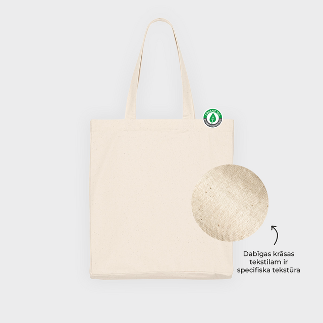 Organiskās kokvilnas auduma maisiņš Mid Tote Bag