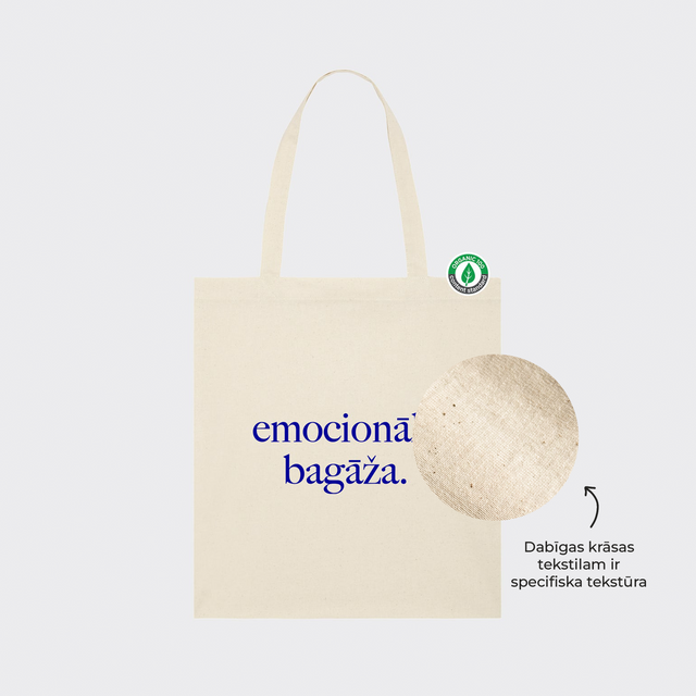 Auduma maisiņš "emocionālā bagāža."