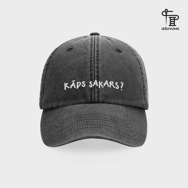 Izšūta cepure "Kāds sakars?"