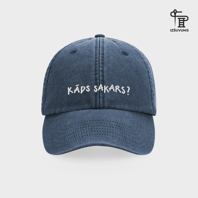 Izšūta cepure "Kāds sakars?"