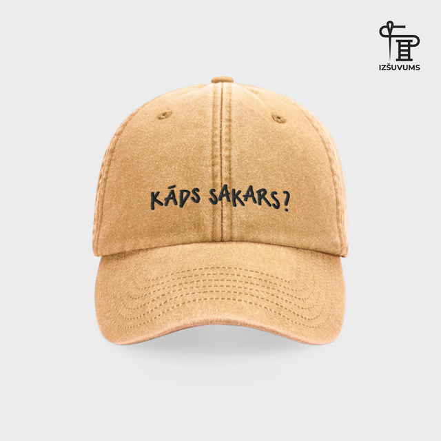 Izšūta cepure "Kāds sakars?"