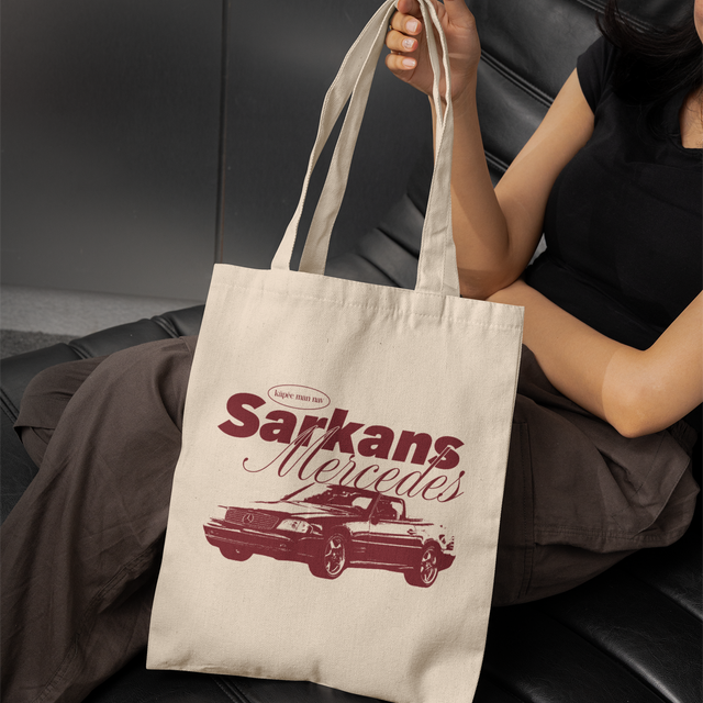 Auduma maisiņš "Sarkans Mercedes"